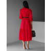 Červené košilové šaty ANITE