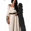 Béžové svetrové oversized šaty RUPI