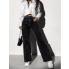 Černé široké wide leg džíny TOKAT