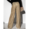 Zlaté flitrové široké kalhoty HEKATE