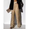 Zlaté flitrové široké kalhoty HEKATE