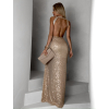 Zlaté třpytivé dlouhé šaty AROGANTISEL s flitry