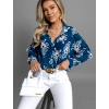 Modrá elegantní košile LOPOLDA se vzory