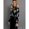 Černá elegantní košile LOPOLDA se vzory