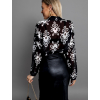 Černá elegantní košile LOPOLDA se vzory