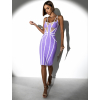 Fialové koktejlové bandážované šaty KOPREUS