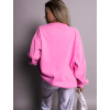 Růžová oversize mikina HARVEYS 100% bavlna