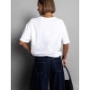 Bílé triko VICNES s nápisem 100% bavlna