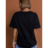 Černé triko SOFEA s výšivkou 100% bavlna