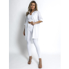 Bílá oversized basic košile WANT