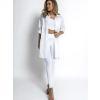 Bílá oversized basic košile WANT