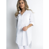 Bílá oversized basic košile WANT