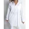 Bílá oversized basic košile WANT
