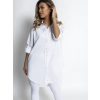 Bílá oversized basic košile WANT
