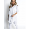 Bílá oversized basic košile WANT