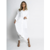 Bílé dlouhé basic košilové šaty NESSY