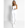 Bílý basic elastický overal GOELINES