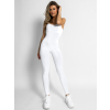 Bílý basic elastický overal GOELINES