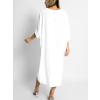 Bílá basic oversized tunika NOVASI