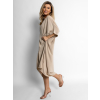 Béžové basic oversize šaty NOVASI