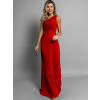 Červené společenské dlouhé šaty SUNTILS