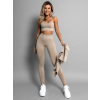 Béžový trojdílný sportovní komplet SAYDA