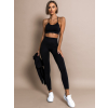 Černý trojdílný sportovní komplet SAYDA