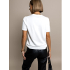 Bílé tričko SURIMI s aplikací a krátkým rukávem