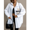 Bílá oversized košile BADIA