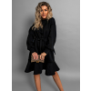 Černé mikinové šaty JAWAD 95% bavlna
