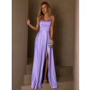 Fialové dlouhé plesové šaty CELLINES
