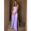 Fialové dlouhé plesové šaty CELLINES