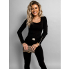 Černý elegantní elastický komplet ESTEBAN