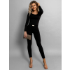 Černý elegantní elastický komplet ESTEBAN