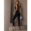 Černý třpytivý overal TANIR s kamínky