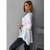 Bílý stylový svetřík BUBA se spodničkou