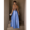 Modré dlouhé plesové šaty CELLINES