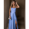 Modré dlouhé plesové šaty CELLINES