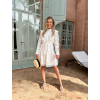 Bílé košilové krajkové šaty RAYNAS