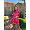 Růžové volánkové šaty EMIRKAN