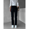 Černé mom jeans džíny DOGAN s vysokým pasem