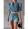 Modrý džínový krátký overal CASALIE