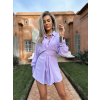 Fialová zavinovací tunika TONNETE na zavazování