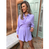 Fialová zavinovací tunika TONNETE na zavazování
