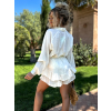 Bílý boho komplet sukně a košile  OSKARAS
