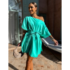 Mentolové oversize elegantní šaty GRANDIE