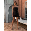 Černý kraťasový elegantní komplet HULVA