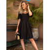 Černé krátké áčkové šaty MAHERI