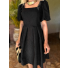 Černé krátké áčkové šaty MAHERI