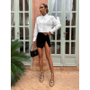 Černá krátká mini sukně sukně BERRAK